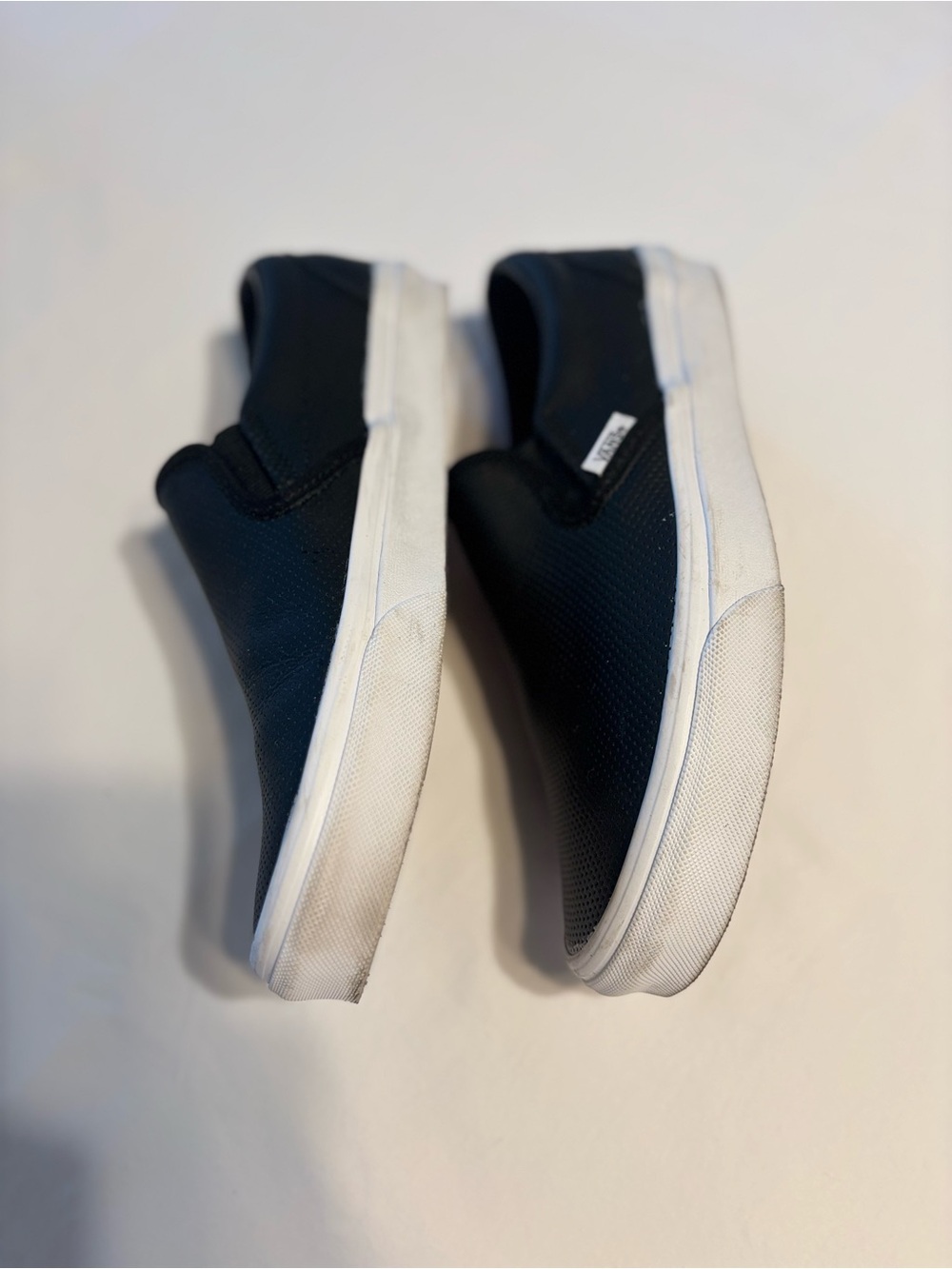 Vans Classic Slip-On Perf Leather Black Women’s 9